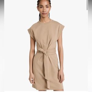 Vince Tan Belted Tunic Top